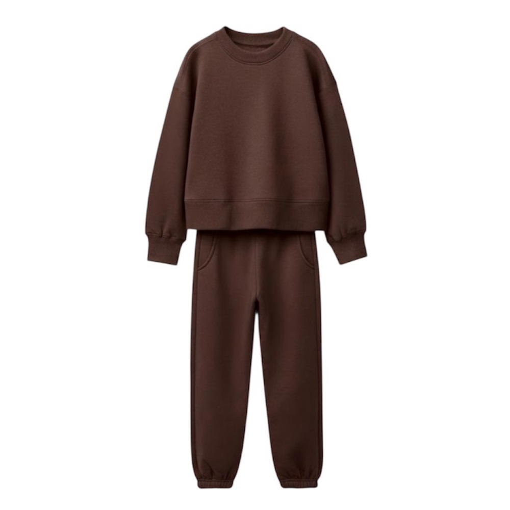 Zara Brown Sweatpants Sweatshirt and Pant Set